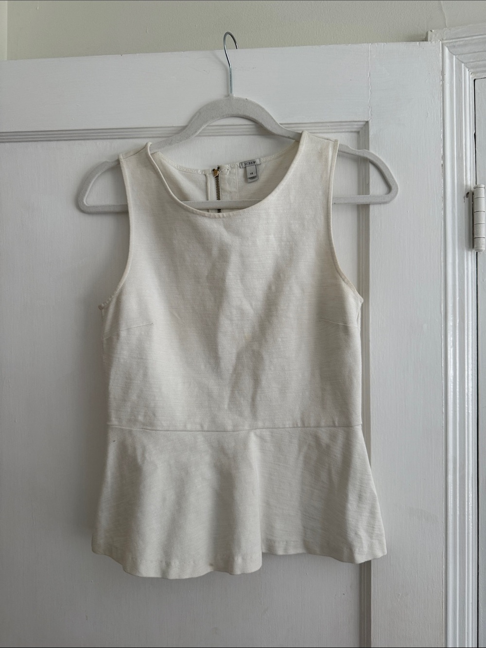 J. Crew White Sleeveless Tank
